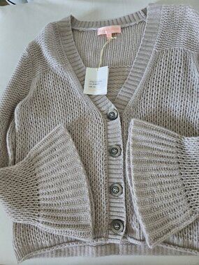 LISA TODD Cashmere Crop Cardigan NWT